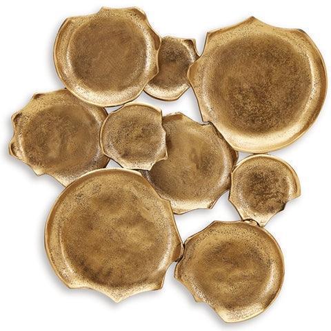 Gageton Antique Gold Finish Wall Decor