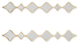 Harriswood Gold Finish Accent Mirror Set (Set of 2)