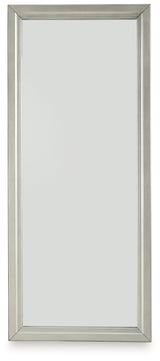Evesen Champagne Floor Standing Mirror/Storage