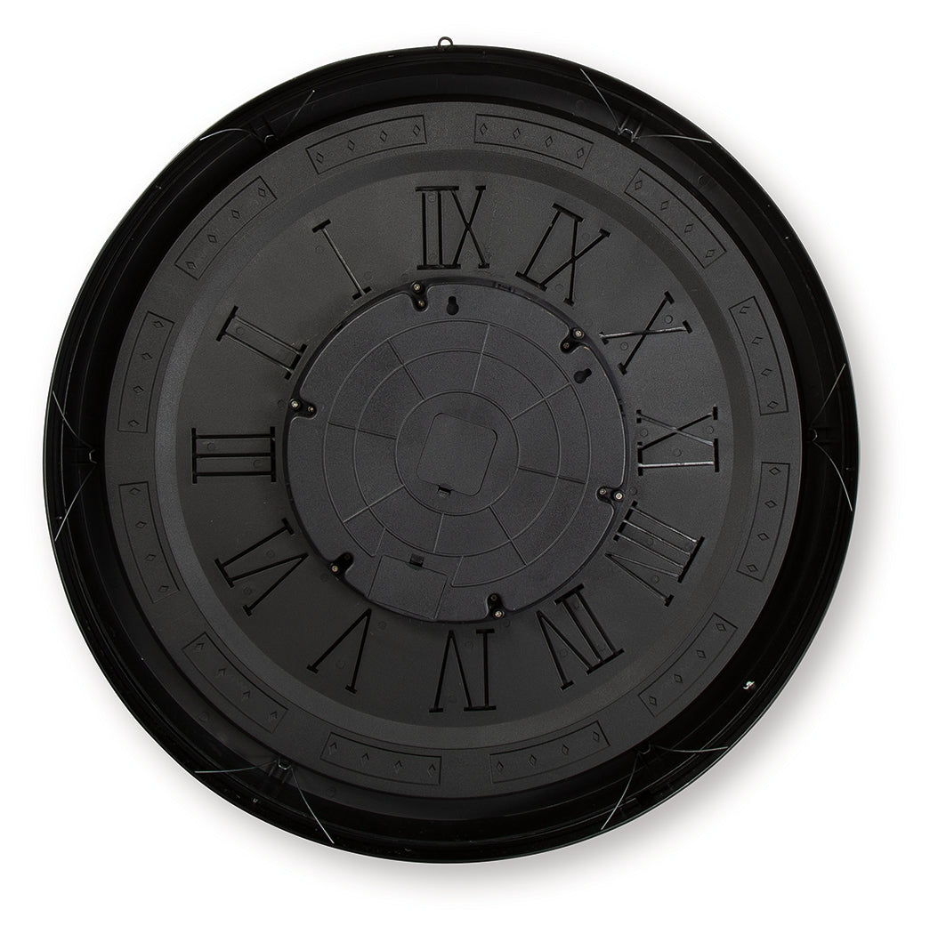 Dairton Black/Gold Finish Wall Clock