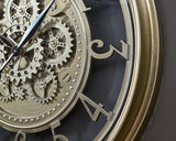 Gilover Champagne Finish Wall Clock