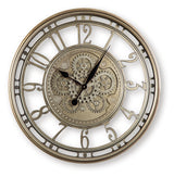 Gilover Champagne Finish Wall Clock