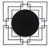 Oceanal Black/Gold Finish Accent Mirror