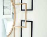 Oceanal Black/Gold Finish Accent Mirror