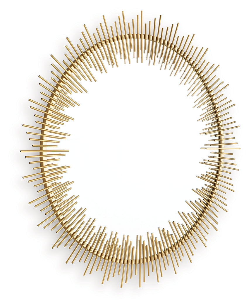 Wainport Gold Finish Accent Mirror