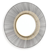 Dallmen Black/Gold Finish Accent Mirror