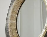 Dallmen Black/Gold Finish Accent Mirror