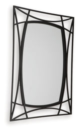 Freenville Black Accent Mirror