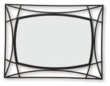 Freenville Black Accent Mirror