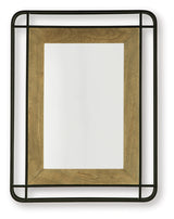 Beelman Black/Brown Accent Mirror