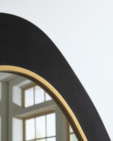 Kierlock Black/Gold Finish Accent Mirror