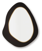 Kierlock Black/Gold Finish Accent Mirror