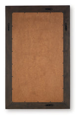Advin Dark Brown Accent Mirror