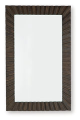 Advin Dark Brown Accent Mirror