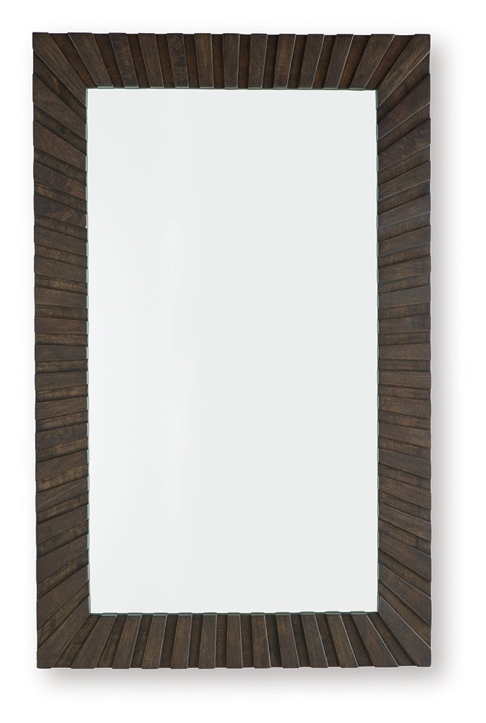 Advin Dark Brown Accent Mirror