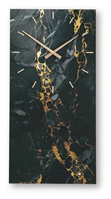 Teague Black/Gold Finish Wall Clock