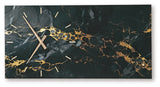 Teague Black/Gold Finish Wall Clock