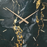 Teague Black/Gold Finish Wall Clock