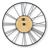 Brockett Black/Natural Wall Clock view 4