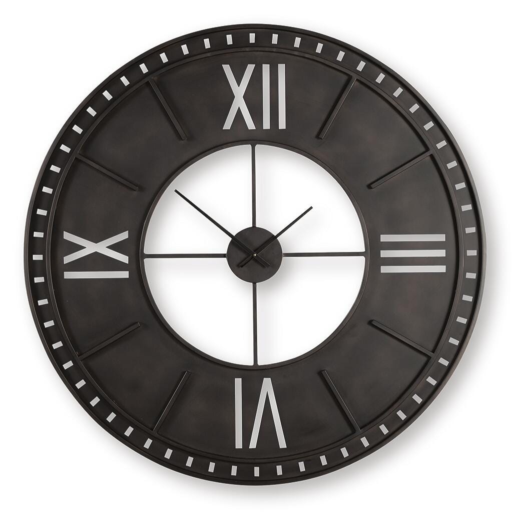 Lytle Antique Brown Wall Clock