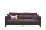 Alto Brown 3-Seater Sofa Bed With Storage - Ella Furniture
