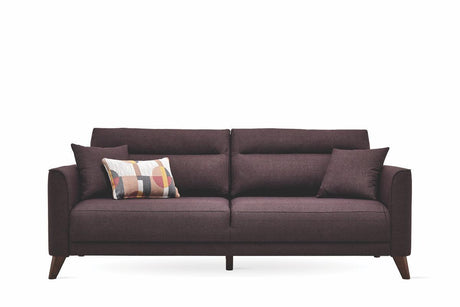 Alto Brown 3-Seater Sofa Bed With Storage - Ella Furniture