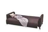 Alto Brown 3-Seater Sofa Bed With Storage - Ella Furniture
