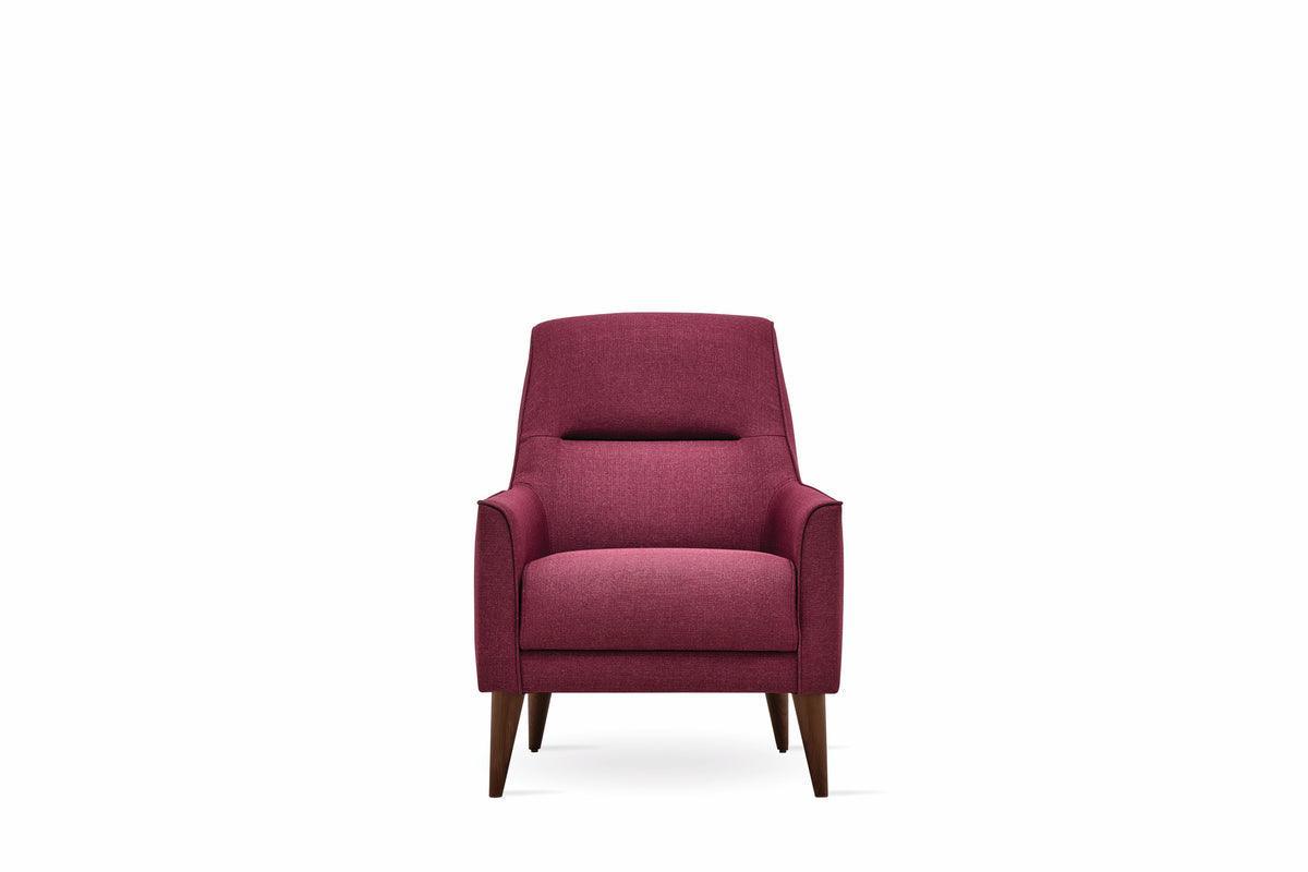 Alto Dark Pink Armchair - Ella Furniture