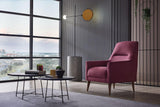 Alto Dark Pink Armchair - Ella Furniture