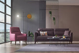 Alto Dark Pink Armchair - Ella Furniture