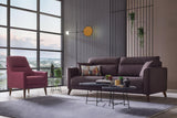 Alto Dark Pink Armchair - Ella Furniture