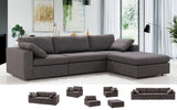 Penelope Smoke Armless Chair