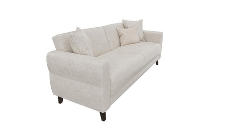 Astera Sand 3-Seater Sofa Bed With Storage - Ella Furniture
