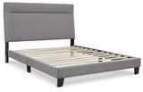 Adelloni Gray Queen Upholstered Bed - Ella Furniture