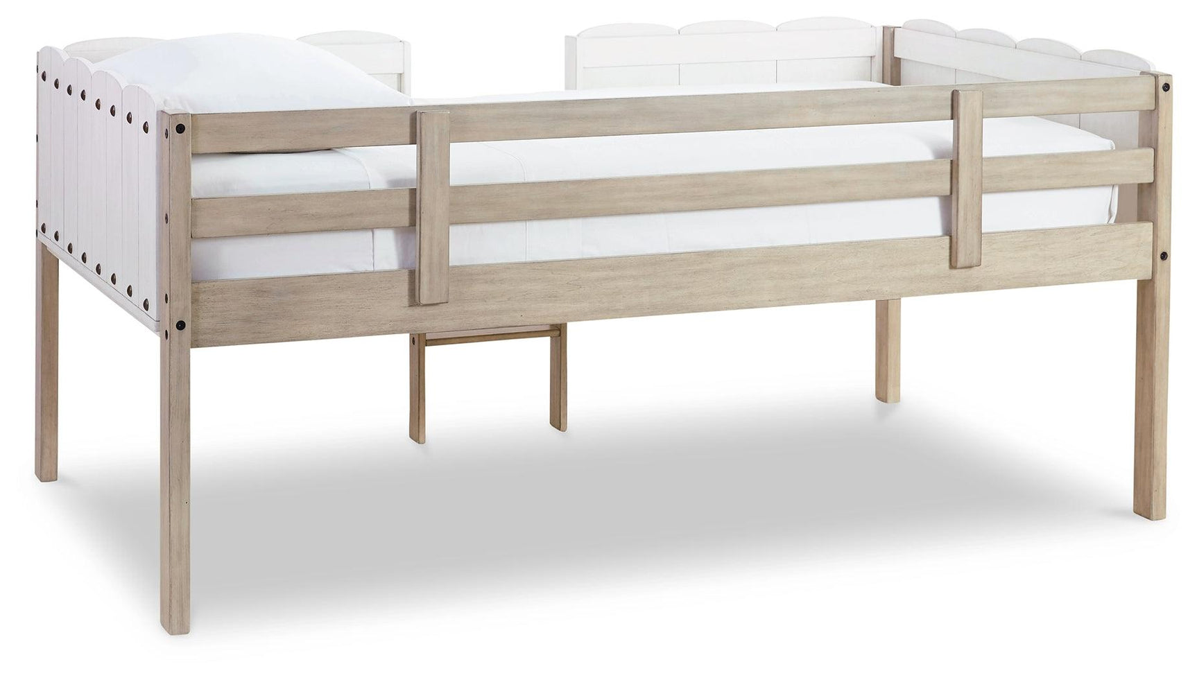 Wrenalyn Two-tone Twin Loft Bed Frame - Ella Furniture