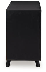 Danziar Matte Black Contemporary Dresser