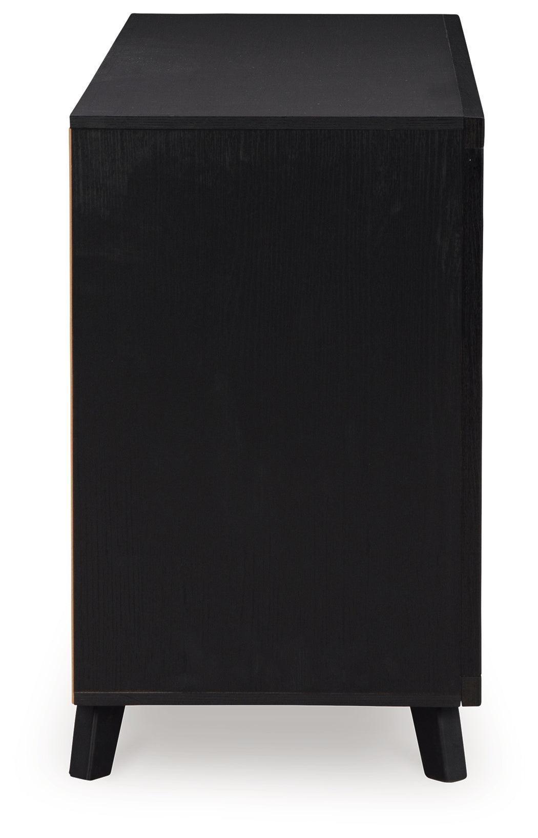 Danziar Matte Black Contemporary Dresser