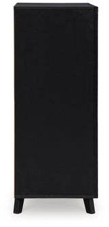 Danziar Matte Black Wide Chest of Drawers