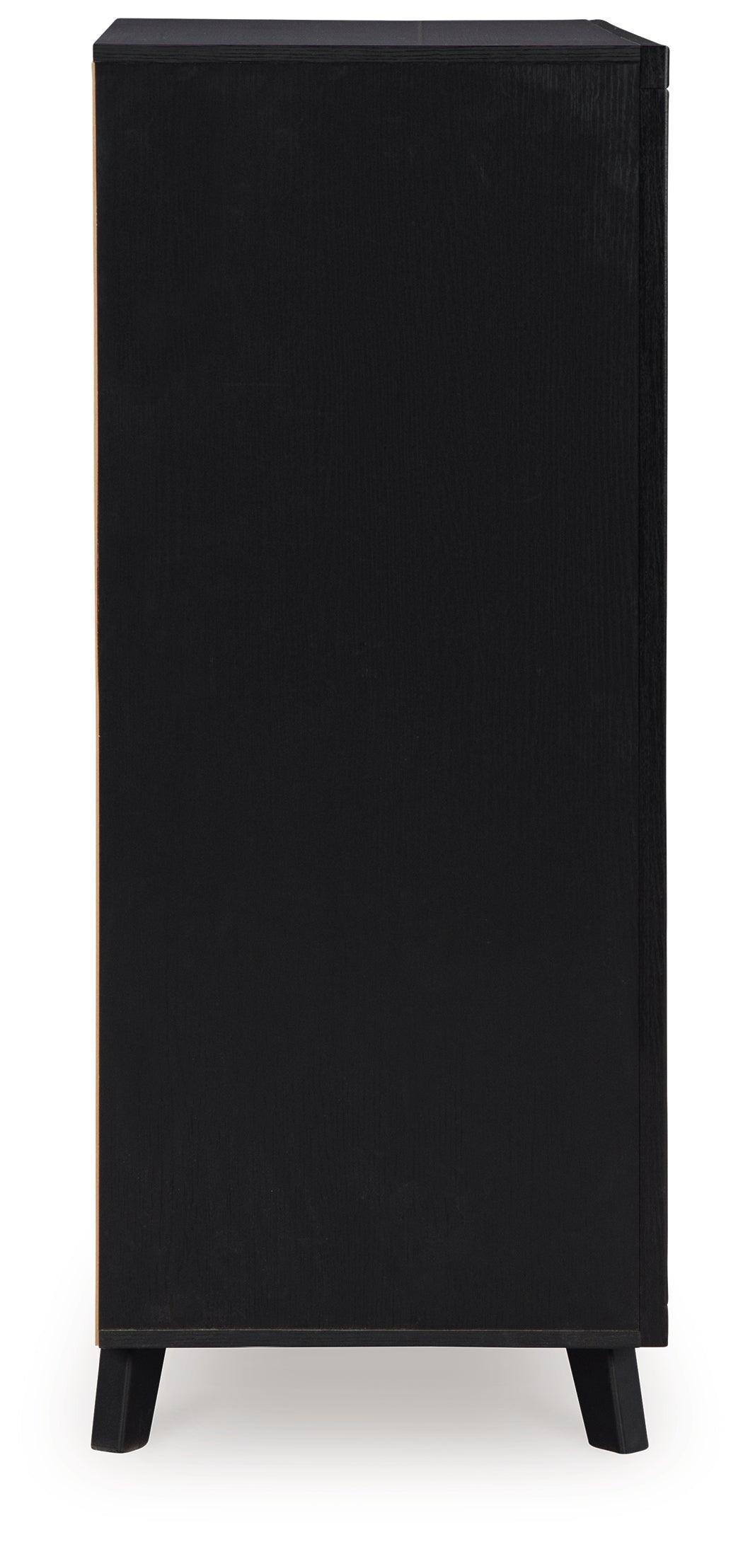 Danziar Matte Black Wide Chest of Drawers