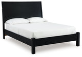 Danziar Black Full Panel Bed