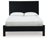 Danziar Black Full Panel Bed