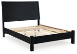 Danziar Black Full Panel Bed