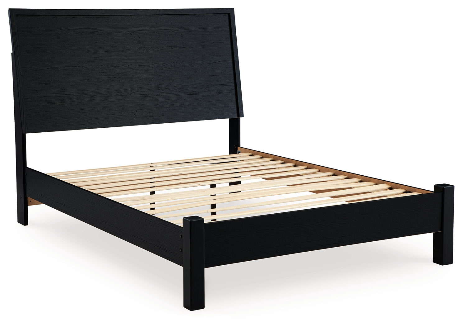Danziar Black Full Panel Bed