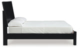 Danziar Black Full Panel Bed