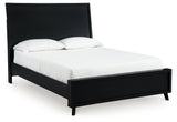 Danziar Black Full Panel Bed