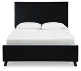 Danziar Black Full Panel Bed