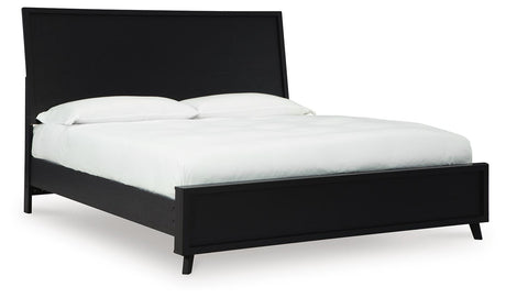 Danziar Black Panel Bedroom Set angled view
