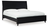 Danziar Black King Panel Bed