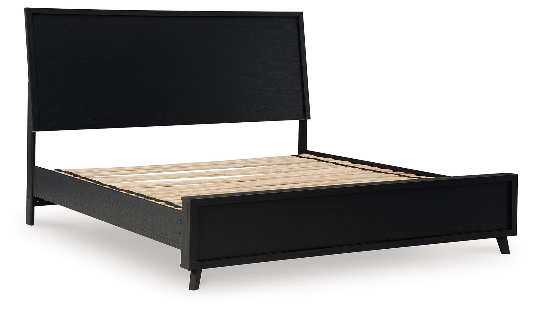 Danziar Black King Panel Bed