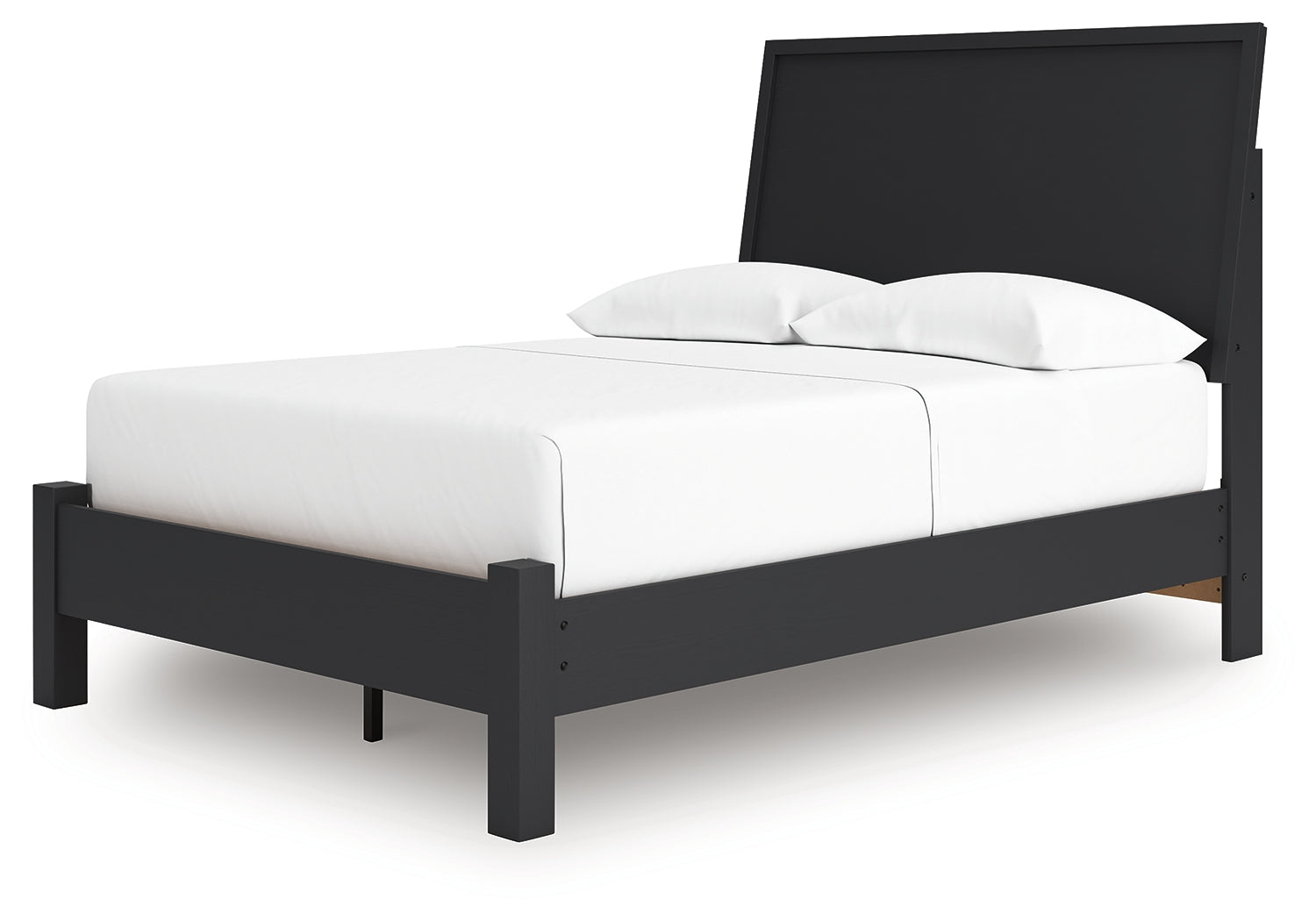 Danziar Black Full Panel Bed